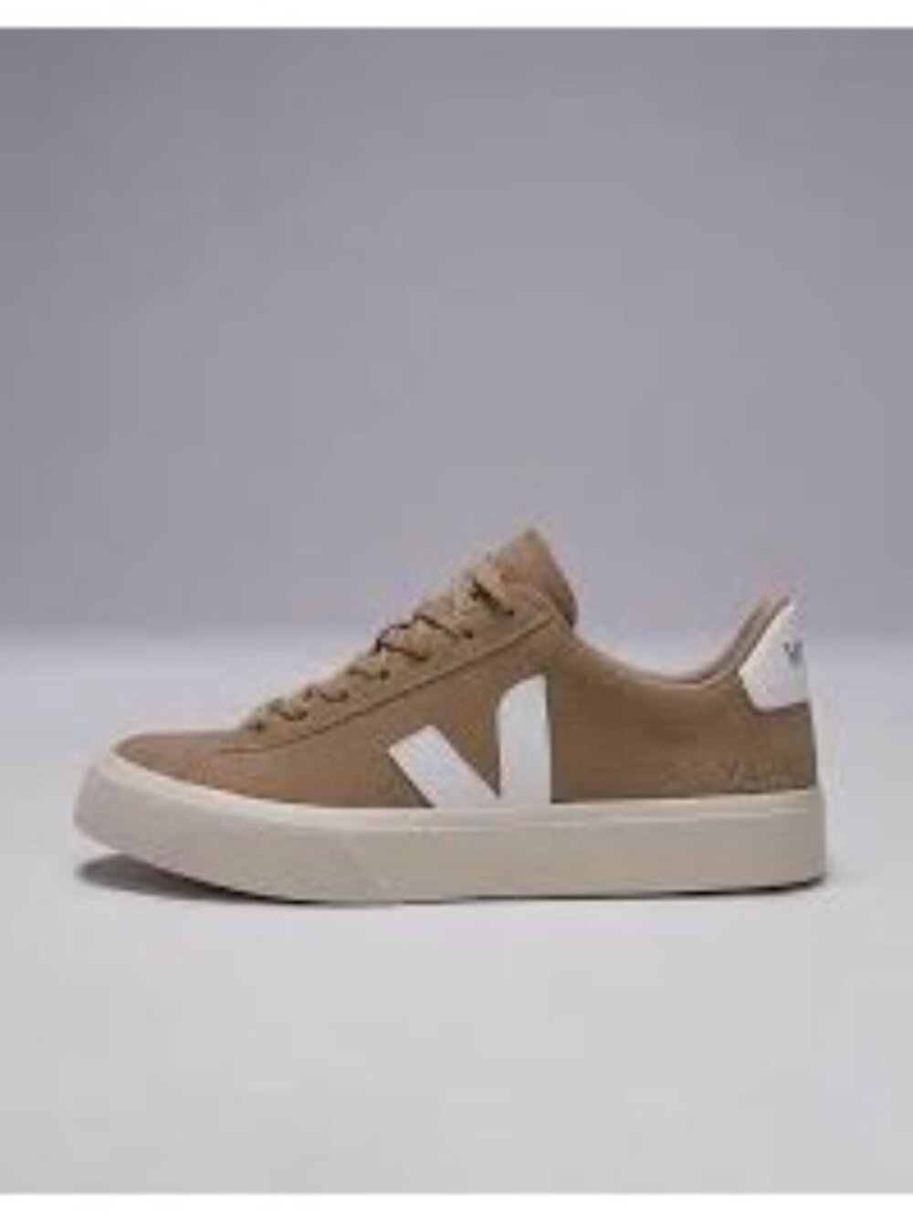 Veja Men's Campo Beige Suede Sneakers, Size 12.5